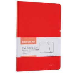 齐心 C5902 皮面笔记本 A5 红色
