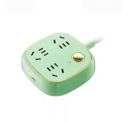公牛 R6030 绿色复古插座 1.5米