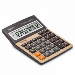 得力 1541A 语音计算器 金色