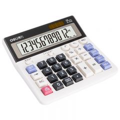 得力 2136 桌面计算器 白色