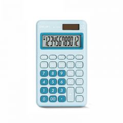 得力 1200 便携型计算器 蓝色