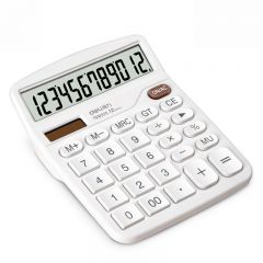得力 TE837C 桌面计算器 白色