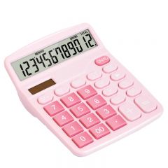 得力 TE837C 桌面计算器 粉色