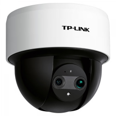 TP-LINK TL-IPC44KW 双目变焦监控摄像头 360度全景 无线WiFi全彩语音云台 400万像素