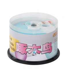 啄木鸟 CD-R 刻录光盘/空白光盘/碟片/ 52速 700M 心情系列 桶装50片 50片桶装