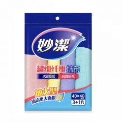 妙洁 超纤抹布 加大型 3+1片装