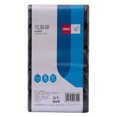 得力 18742 点断式垃圾袋 40*45cm 黑色 5卷/包