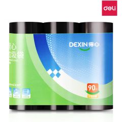 得力得心 LQ503 背心式垃圾袋 45*63cm 黑色 3卷/包