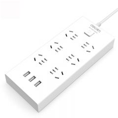 得力 18284-03 插座 6组+3USB 3米