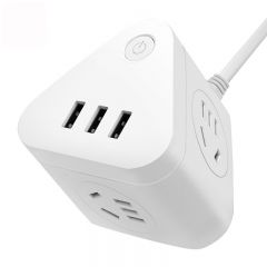 得力 18321 插座 3位+3USB 1.5米