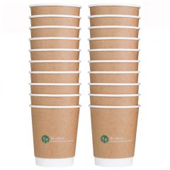 得力 19204 纸杯 280ml 20只/包 1包