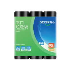 得力得心 LQ510 垃圾袋 45*50cm 黑色 30只/卷
