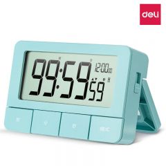 得力 8841 多功能电子计时器 磁吸定时器提醒器 绿色