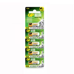 超霸 23A12V 高伏碱性电池 5粒/卡 1卡