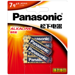 松下 7号碱性 干电池 6节/卡 1卡装