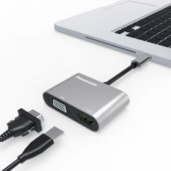 松下 QE-QLEX003C 转换器 Type-C转HDMI/VGA转接头