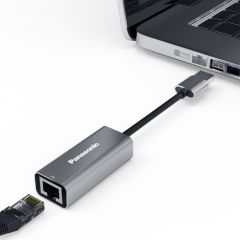 松下 QE-QLEX002C 千兆网卡转换器 USB转RJ45网线接口 USB3.0分线器 HUB集线器