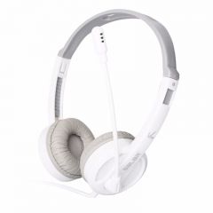 声籁 V38 头戴式耳机 耳麦带话筒 双插口3.5mm 白色