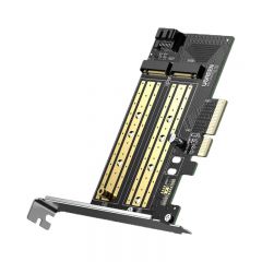 绿联 70504 M.2转接卡pcie转nvme/ngff 双盘位