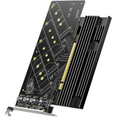 绿联 90338 PCIEX16转m2扩展卡四盘位