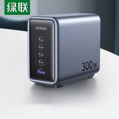 绿联 90864 300W氮化镓充电器 深灰色 单头