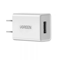 绿联 60714 单口5V2.1A电源适配器充电器 白色
