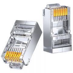 山泽 SJ-P6610 六类屏蔽水晶头 10颗装