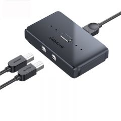 山泽 GX-100 打印机共享器 二进一出