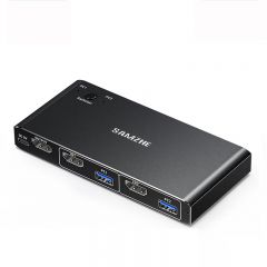 山泽 KVM-30 USB3.0 二进一出KVM视频共享器