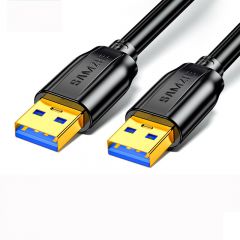 山泽 TAM-10 USB3.0数据线 AM/AM  黑色1米