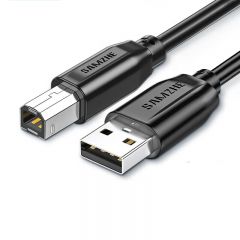 山泽 TMB-10 USB2.0打印机线 黑色 1米