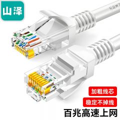 山泽 ZW-015 高速超五类网线 1.5米 白色