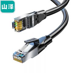 山泽 GWD6010 六类网线 黑色1米