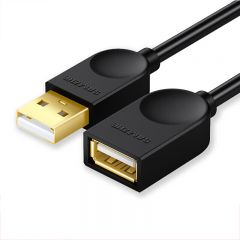山泽 SD-10B USB2.0高速传输数据延长线 1米 黑色