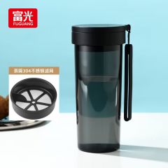 富光 0871 塑料杯tritan材质大容量 黑色 580ml