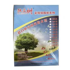 独立树 A4彩喷铜版纸 200克