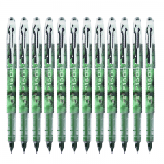 白雪 P1500 直液中性笔 0.5mm 绿色 12支/盒