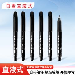 白雪 PM30 极细小楷  黑色12支/盒
