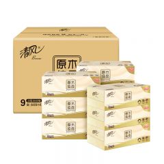 清风 B338C3N 面巾纸 200抽（2层）/盒 3盒/提 12提/箱