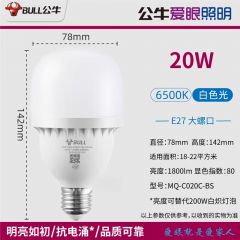 公牛 20W柱形灯 新款 6个/组