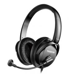 得胜 TS-450M 头戴式耳机 动圈式话务语音立体声耳机 黑色