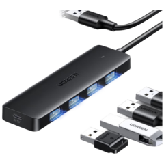 绿联 55779 扩展坞 分线器 USB3.0高速4口HUB 2米