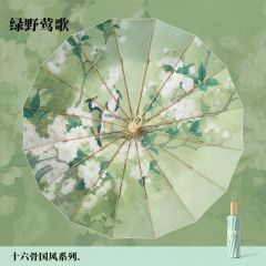 美度 M3165 三折彩胶太阳伞 晴雨两用伞 16骨 颜色随机