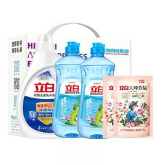 立白除菌洗衣液洗洁精 酵素洁净五件套(2160g)