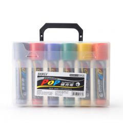 宝克 POP唛克笔 可加墨绘画笔 20mm（12色套装）