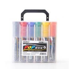 宝克 POP唛克笔 可加墨绘画笔 12mm（12色套装）