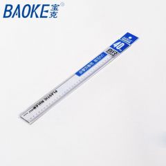 宝克 RU2040 透明塑料直尺 尺子 40cm