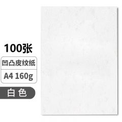 A4白色皮纹纸 100张/包 160g