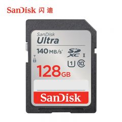 闪迪 高速SD存储卡 单反相机微单电视内存卡 读速140MB SDXC 128G