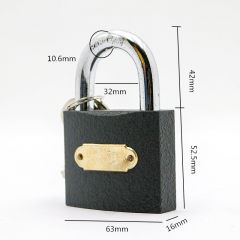 三环 挂锁 独立铜芯 1锁3钥匙 63mm